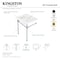 Fauceture Dreyfuss 25" Console Sink W/ SS Leg (Sgl Faucet Hole), White/ Nickel KVPB2522716 - alternate 3